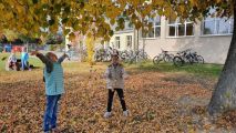 Jesienne zajęcia i zabawy na dworze, 